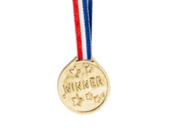 6 Medailles Winner 3.5cm -Feestartikelen Winkel 6 medailles winner 35cm 2