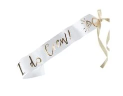 6 Sashes I Do Crew Paper/Foil 75x10 Cm