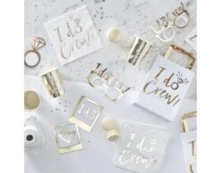 6 Sashes I Do Crew Paper/Foil 75x10 Cm -Feestartikelen Winkel 6 sashes i do crew paper foil 75x10 cm 3