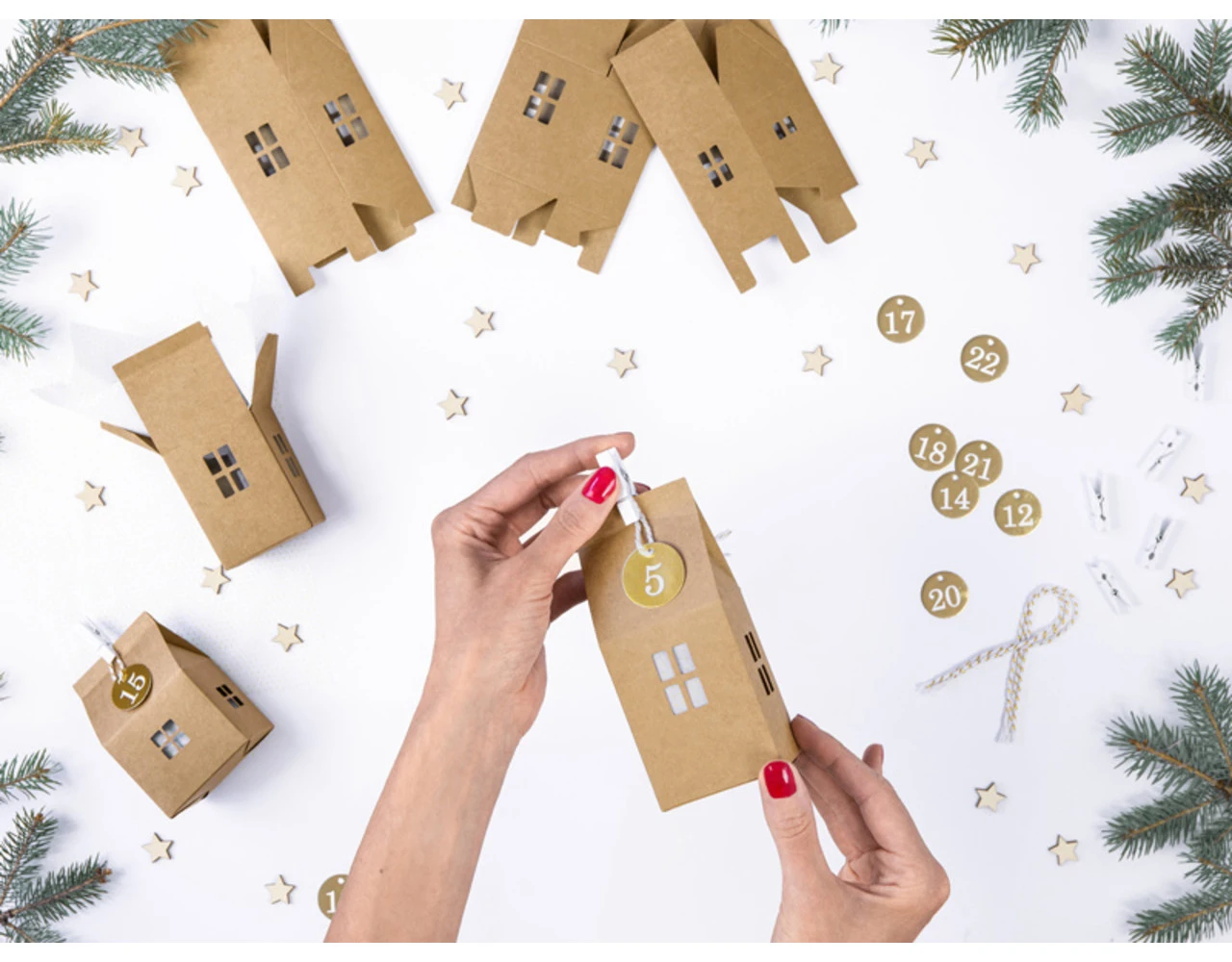 Adventkalender Huisjes 5 Adventkalender Huisjes - Afbeelding 3