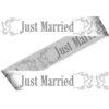 Afzetlint Just Married 15m -Feestartikelen Winkel afzetlint just married 15m