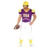 American Football Kostuum Paars