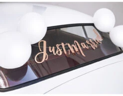 Auto Decoratie Set Bruiloft Just Married 9 Auto Decoratie Set Bruiloft Just Married -Feestartikelen Winkel auto decoratie set bruiloft just married 2