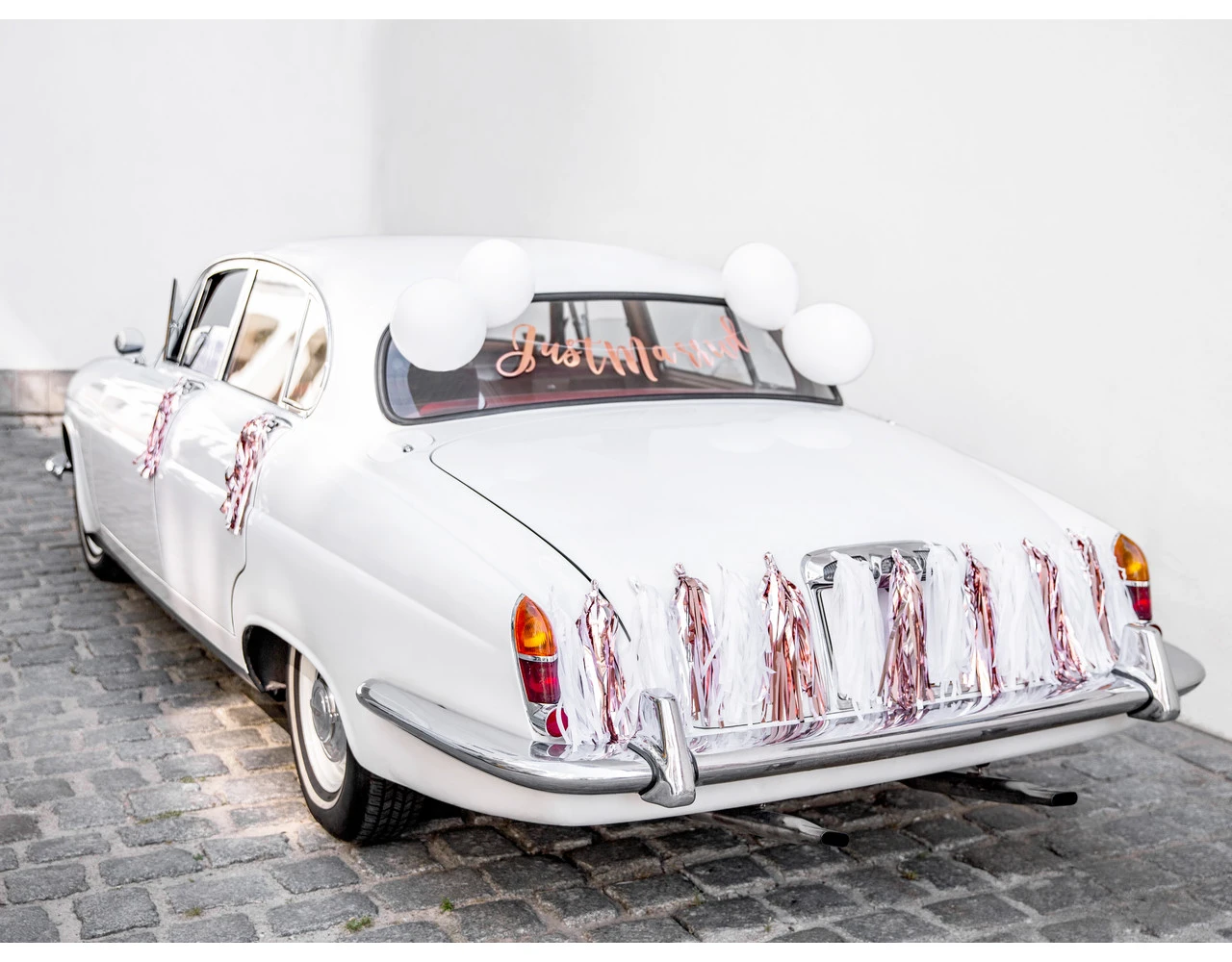 Auto Decoratie Set Bruiloft Just Married 7 Auto Decoratie Set Bruiloft Just Married - Afbeelding 5