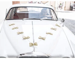 Auto Decoratie Set Bruiloft Jute Strikjes 13 Auto Decoratie Set Bruiloft Jute Strikjes -Feestartikelen Winkel auto decoratie set bruiloft jute strikjes 5