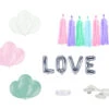 Auto Decoratie Set Bruiloft Love 2 Auto Decoratie Set Bruiloft Love -Feestartikelen Winkel auto decoratie set bruiloft love