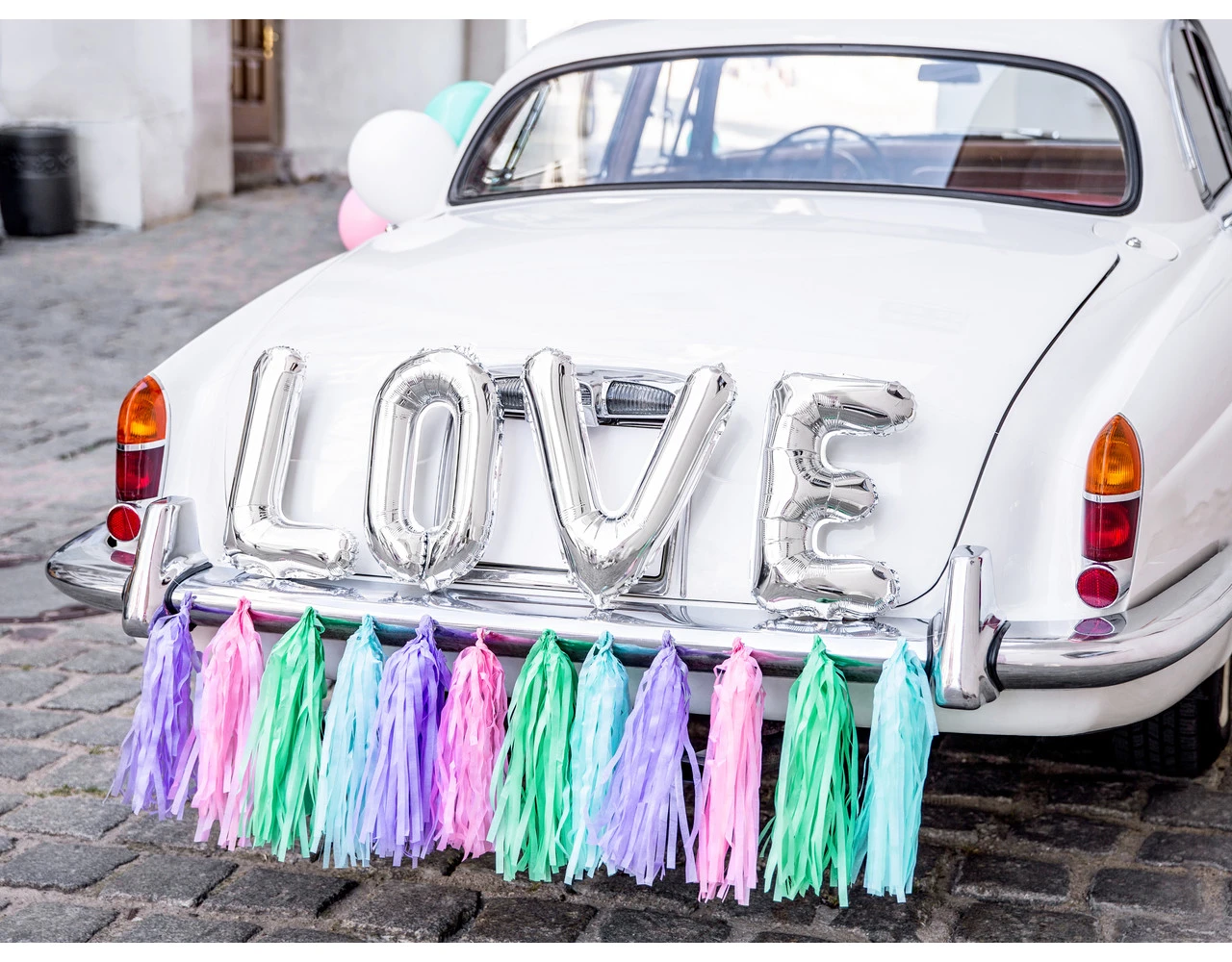 Auto Decoratie Set Bruiloft Love 6 Auto Decoratie Set Bruiloft Love - Afbeelding 4