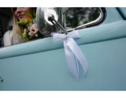 Autodecoratie Strik Wit 14cm 4st -Feestartikelen Winkel autodecoratie strik wit 14cm 4st 2