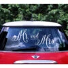 Autosticker Bruiloft Set Mr, And Mrs, 3st -Feestartikelen Winkel autosticker bruiloft set mr and mrs 3st