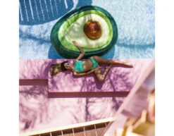Avocado Luchtbed Met Strandbal 1,8m -Feestartikelen Winkel avocado luchtbed met strandbal 18m 4