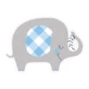 Baby Olifant Uitnodigingen Blauw 8st -Feestartikelen Winkel baby olifant uitnodigingen blauw 8st