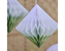 Backdrop Sage Dip Dye Honeycombs -Feestartikelen Winkel backdrop sage dip dye honeycombs 2