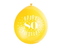 Ballonne Happy Birthday 80 Jaar 28cm 10st -Feestartikelen Winkel ballonne happy birthday 80 jaar 28cm 10st 4