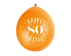 Ballonne Happy Birthday 80 Jaar 28cm 10st -Feestartikelen Winkel ballonne happy birthday 80 jaar 28cm 10st 5