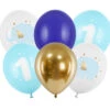 Ballonnen 1 Jaar Mix Blauw 30cm 6st -Feestartikelen Winkel ballonnen 1 jaar mix blauw 30cm 6st