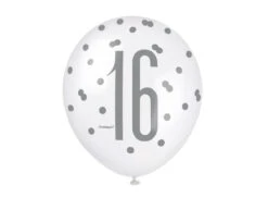 Ballonnen 16 Jaar Stippen Blauw 30cm 6st -Feestartikelen Winkel ballonnen 16 jaar stippen blauw 30cm 6st 2