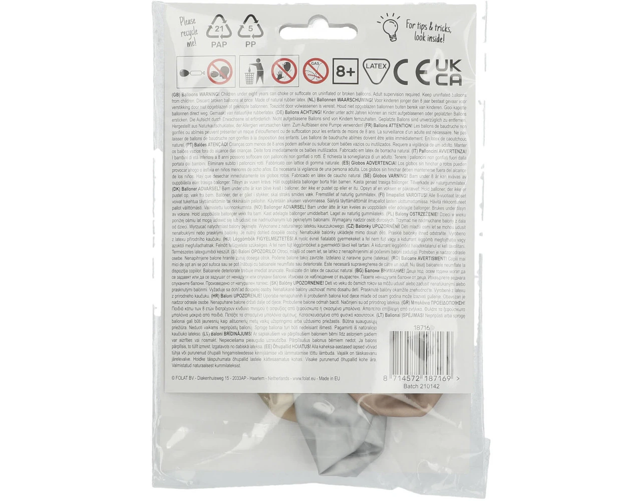 Ballonnen 16 Years 33cm 4st 5 Ballonnen 16 Years 33cm 4st - Afbeelding 3