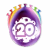 Ballonnen 20 Jaar Meerkleurig 30cm 8st 1 Ballonnen 20 Jaar Meerkleurig 30cm 8st -Feestartikelen Winkel ballonnen 20 jaar meerkleurig 30cm 8st