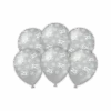 Ballonnen 25 Jaar Zilver 30cm 6st -Feestartikelen Winkel ballonnen 25 jaar zilver 30cm 6st