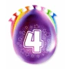 Ballonnen 4 Jaar Hoera 30cm 8st -Feestartikelen Winkel ballonnen 4 jaar hoera 30cm 8st
