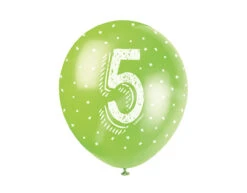 Ballonnen 5 Jaar Confetti 30cm 5st -Feestartikelen Winkel ballonnen 5 jaar confetti 30cm 5st 3