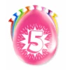 Ballonnen 5 Jaar Hoera 30cm 8st -Feestartikelen Winkel ballonnen 5 jaar hoera 30cm 8st