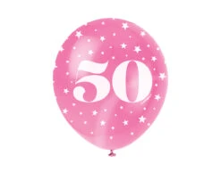 Ballonnen 50 Jaar Confetti 30cm 5st -Feestartikelen Winkel ballonnen 50 jaar confetti 30cm 5st 1
