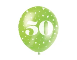 Ballonnen 50 Jaar Confetti 30cm 5st -Feestartikelen Winkel ballonnen 50 jaar confetti 30cm 5st 2