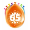 Ballonnen 65 Jaar Hoera 30cm 8st -Feestartikelen Winkel ballonnen 65 jaar hoera 30cm 8st