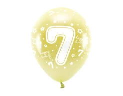 Ballonnen 7 Jaar Goud 33cm 6st