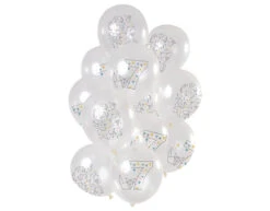 Ballonnen 7 Jaar Origami 30cm 12st