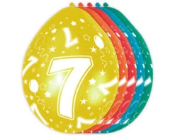 Ballonnen 7 Jaar Versiering 30cm 5st