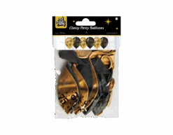 Ballonnen 75 Jaar Goud Zwart 30cm 6st 6 Ballonnen 75 Jaar Goud Zwart 30cm 6st -Feestartikelen Winkel ballonnen 75 jaar goud zwart 30cm 6st 1