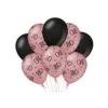 Ballonnen 80 Jaar Rose Zwart 30cm 8st -Feestartikelen Winkel ballonnen 80 jaar rose zwart 30cm 8st