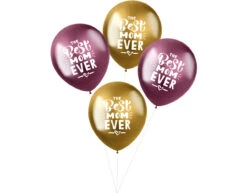 Ballonnen Best Mom Ever 33cm 4st