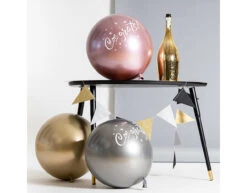 Ballonnen Congrats Zwart Zilver Goud 48cm 3st -Feestartikelen Winkel ballonnen congrats zwart zilver goud 48cm 3st 3