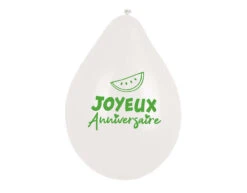 Ballonnen Fruit Joyeux Anniversaire Dubbelzijdig 25cm 6st -Feestartikelen Winkel ballonnen fruit joyeux anniversaire dubbelzijdig 2 2