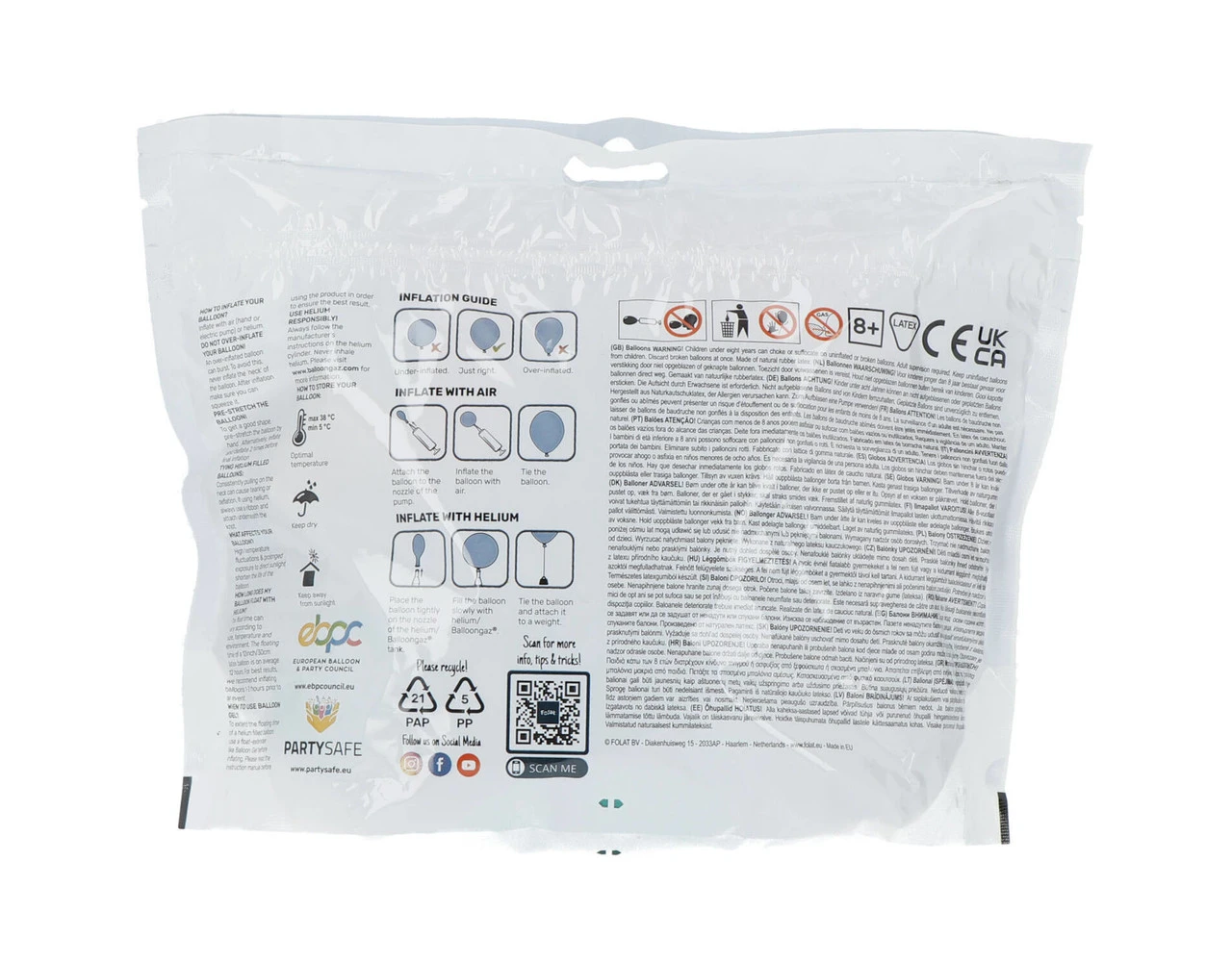 Ballonnen Gekleurd 33cm 50st 5 Ballonnen Gekleurd 33cm 50st - Afbeelding 3