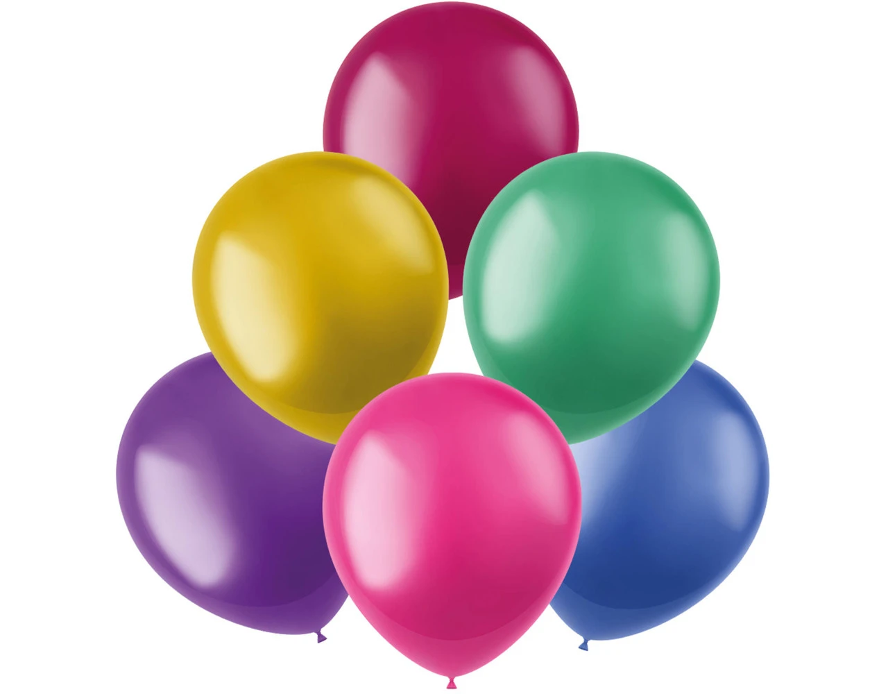 Ballonnen Gekleurd 33cm 50st 3 Ballonnen Gekleurd 33cm 50st