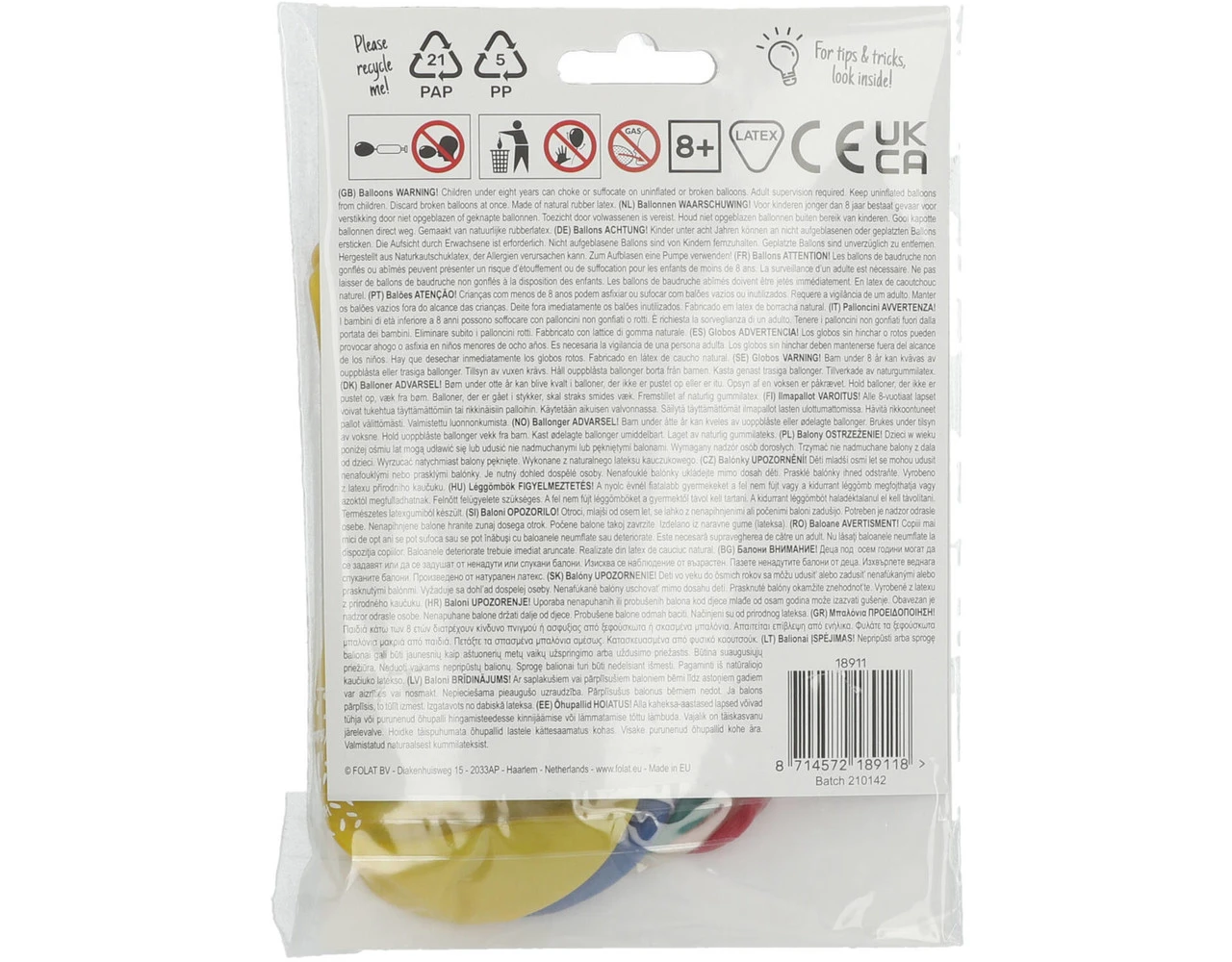 Ballonnen Happy 11Th Bday 33cm 6st 5 Ballonnen Happy 11Th Bday 33cm 6st - Afbeelding 3