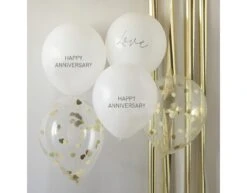 Ballonnen Happy Anniversary 30cm 5st -Feestartikelen Winkel ballonnen happy anniversary 30cm 5st 2