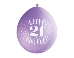 Ballonnen Happy Birthday 21 Jaar 28cm 10st -Feestartikelen Winkel ballonnen happy birthday 21 jaar 28cm 10st 3