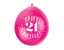Ballonnen Happy Birthday 21 Jaar 28cm 10st -Feestartikelen Winkel ballonnen happy birthday 21 jaar 28cm 10st 6