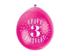 Ballonnen Happy Birthday 3 Jaar 28cm 10st -Feestartikelen Winkel ballonnen happy birthday 3 jaar 28cm 10st 6