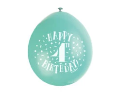 Ballonnen Happy Birthday 4 Jaar 28cm 10st -Feestartikelen Winkel ballonnen happy birthday 4 jaar 28cm 10st 4