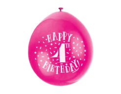Ballonnen Happy Birthday 4 Jaar 28cm 10st -Feestartikelen Winkel ballonnen happy birthday 4 jaar 28cm 10st 6