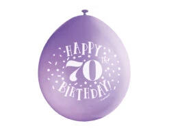 Ballonnen Happy Birthday 70 Jaar 28cm 10st -Feestartikelen Winkel ballonnen happy birthday 70 jaar 28cm 10st 3