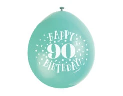 Ballonnen Happy Birthday 90 Jaar 28cm 10st -Feestartikelen Winkel ballonnen happy birthday 90 jaar 28cm 10st 2