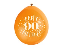 Ballonnen Happy Birthday 90 Jaar 28cm 10st -Feestartikelen Winkel ballonnen happy birthday 90 jaar 28cm 10st 6