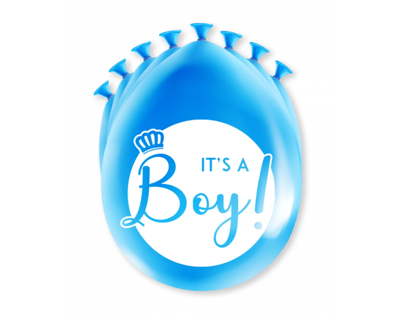 Ballonnen It'S A Boy 30cm 8st 3 Ballonnen It'S A Boy 30cm 8st
